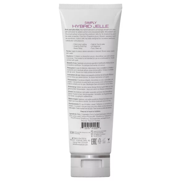 Wicked Simply Hybrid Jelle - lubrikant hibridna osnova - 120 ml