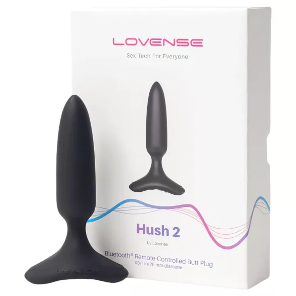 Lovense - analni vibrator z vibracijo - majhna velikost, polnilen, črn, 25 mm