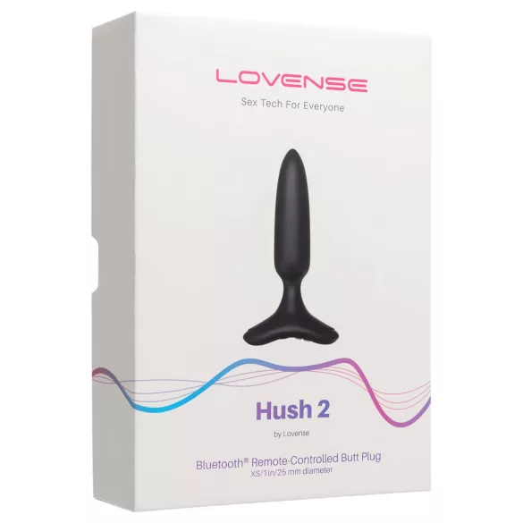 Lovense - analni vibrator z vibracijo - majhna velikost, polnilen, črn, 25 mm