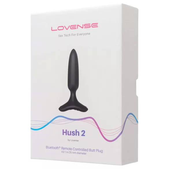 Lovense - analni vibrator z vibracijo - majhna velikost, polnilen, črn, 25 mm