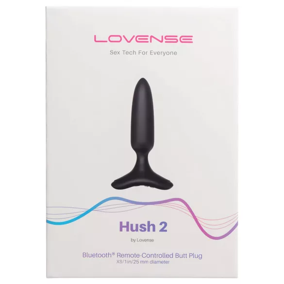 Lovense - analni vibrator z vibracijo - majhna velikost, polnilen, črn, 25 mm