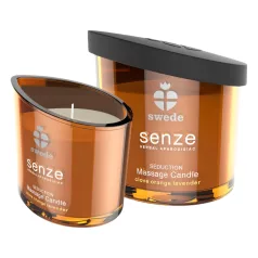 Swede Senze - masažna sveča - pomaranča, sivka - 50 ml