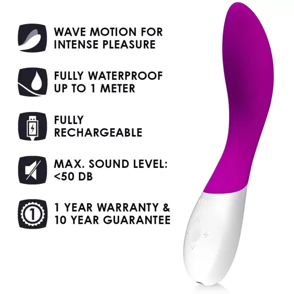 LELO Mona Wave - vibrator za G-točko - vodoodporen - vijoličen