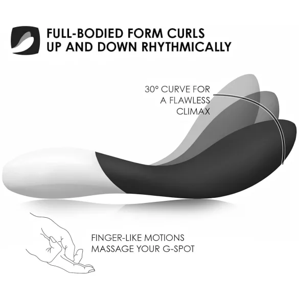 LELO Mona Wave - vibrator za G-točko - vodoodporen - črn