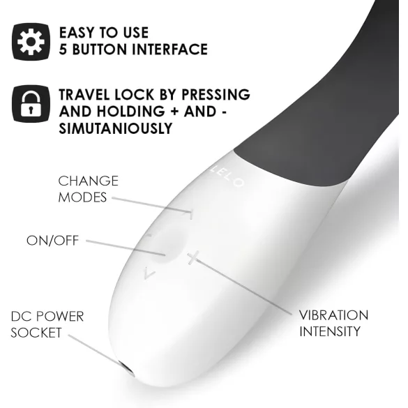 LELO Mona Wave - vibrator za G-točko - vodoodporen - črn