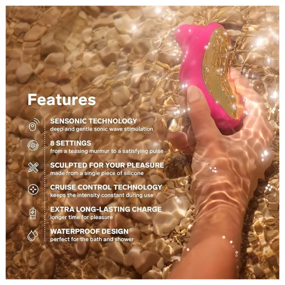 LELO Sona Cruise - stimulacija klitorisa valovi - roza