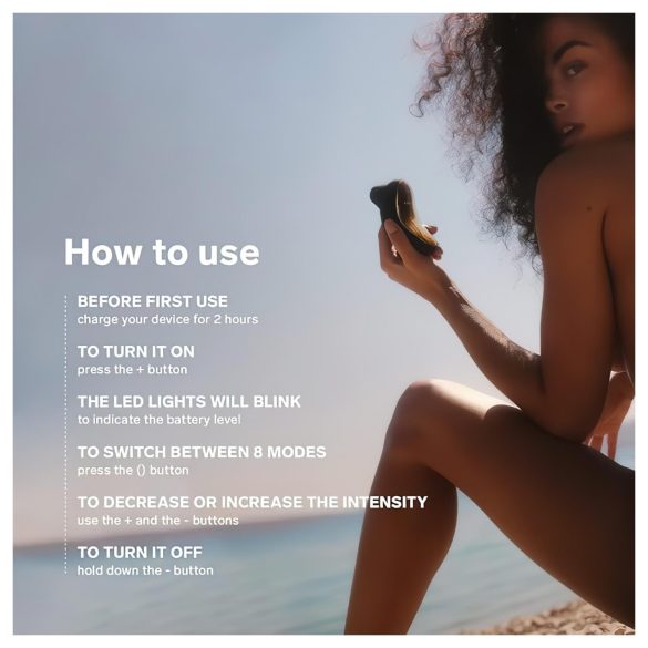 LELO Sona - stimulator klitorisa z zvočnimi valovi - črna