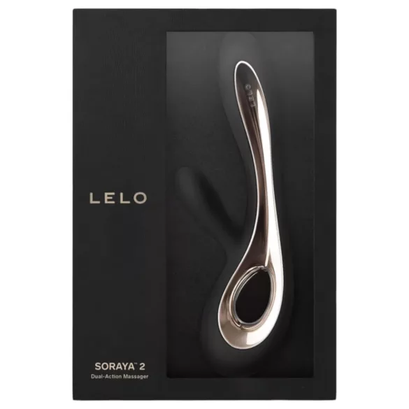 LELO Soraya 2 - vibrator za klitoris z ročajem - akumulatorski, vodoodporen, črn