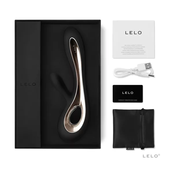 LELO Soraya 2 - vibrator za klitoris z ročajem - akumulatorski, vodoodporen, črn