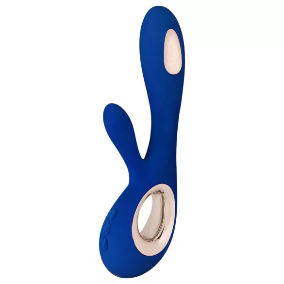LELO Soraya Wave - vibrator s klitoralnim nastavkom in gibljivo glavico - moder