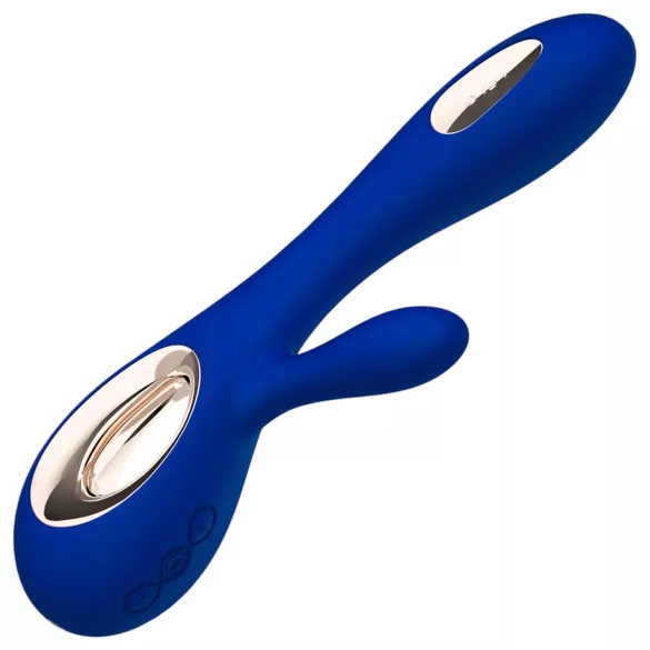 LELO Soraya Wave - vibrator s klitoralnim nastavkom in gibljivo glavico - moder