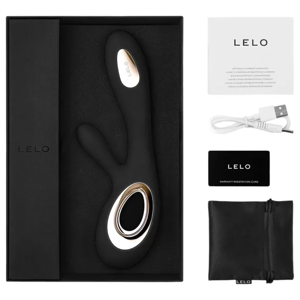 LELO - vibrator z gibljivim klitoralnim nastavkom - črna