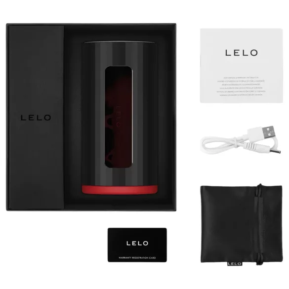 LELO F1s V2 - interaktivni masturbator - rdeča