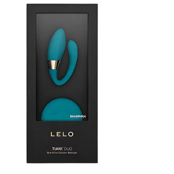 LELO Tiani Duo - vibrator za pare - silikon - modra