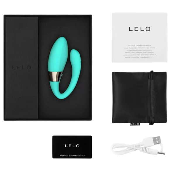 LELO - vibrator za pare - daljinsko upravljanje, polnilni - turkizna