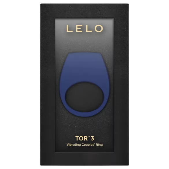 LELO Tor 3 - vibracijski erekcijski obroč - polnilni, pameten - moder