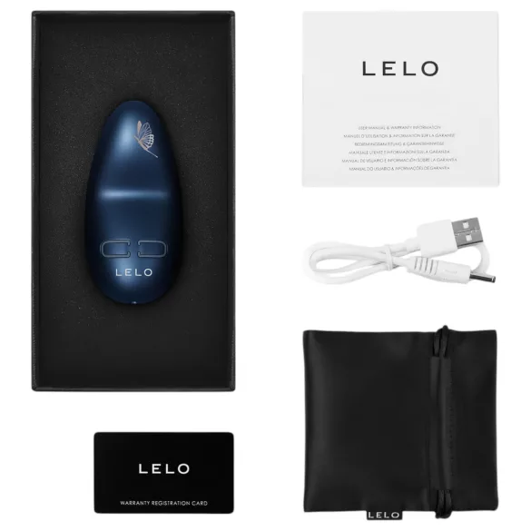 LELO - vibrirajoči stimulator klitorisa - vodoodporen, akumulatorski - moder