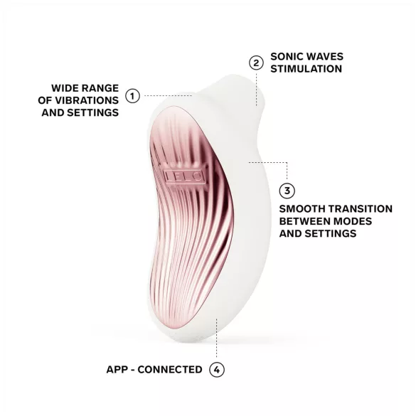 LELO Sona 3 - stimulator klitorisa z valovi - bel