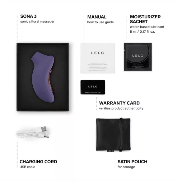 LELO - stimulator klitorisa z zvočnimi valovi - vijoličen