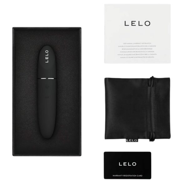 LELO Mia 3 - mini vibrator v obliki šminke - črna