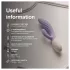 LELO INA Twist - vibrator za točko G z ročico za stimulacijo klitorisa, upravljan prek aplikacije (vijoličen)