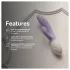 LELO INA Twist - vibrator za točko G z ročico za stimulacijo klitorisa, upravljan prek aplikacije (vijoličen)