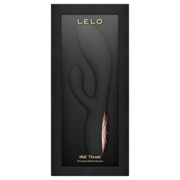 LELO - INA Thrust potisni zajčji vibrator (črn)