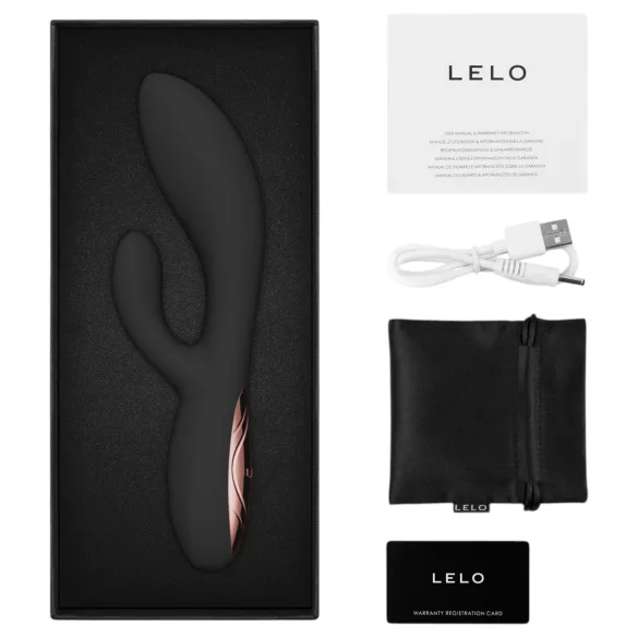 LELO - INA Thrust potisni zajčji vibrator (črn)