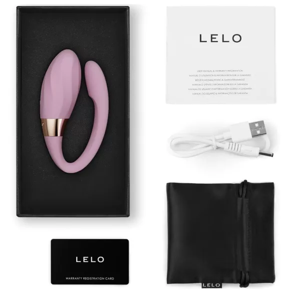 LELO Tiani Twist - aplikacijsko voden vibrator za pare (roza)