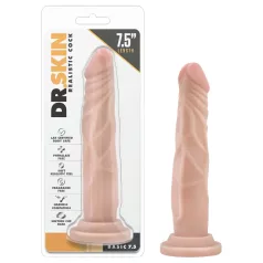 Dr. Skin - realistični dildo z priseskom - natur 19 cm