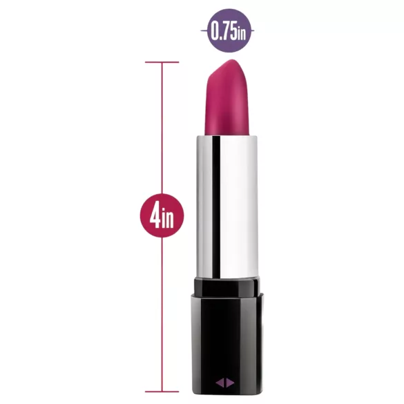 Blush - vibrator v obliki šminke - vodoodporen - črna-roza
