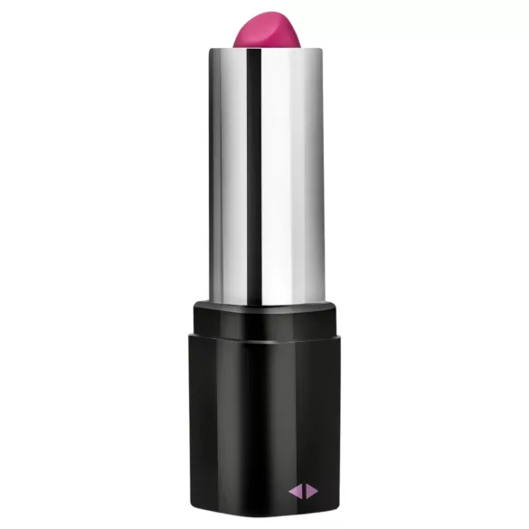 Blush - vibrator v obliki šminke - vodoodporen - črna-roza