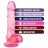 B Yours Sweet N Hard 4 - dildo s testisi - 18 cm - roza