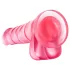 B Yours Sweet N Hard 4 - dildo s testisi - 18 cm - roza
