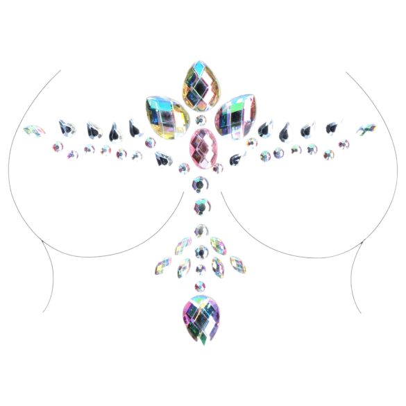 Le Désir - bleščeče nalepke za dekolte (mavrica)