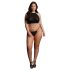 Le Désir Plus Size - bleščeč večerni komplet - črna (XL-3XL)