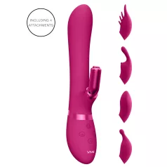   Vive Chou - vibrator za klitoris z ročko - polnjenje USB, zamenljiva glava