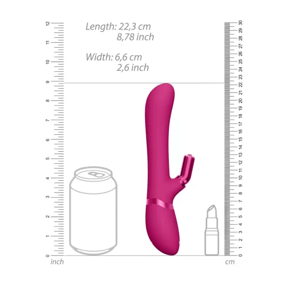 Vive Chou - vibrator za klitoris z ročko - polnjenje USB, zamenljiva glava