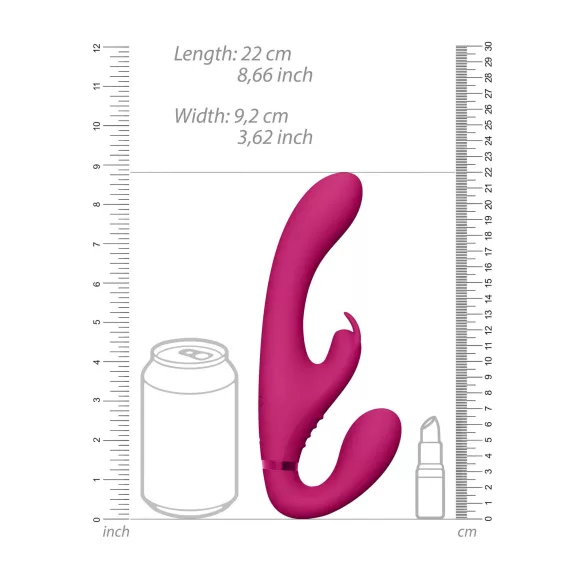 Vive Suki - strap-on vibrator brez pasu - roza