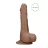 RealRock - dildo z modom - realističen, z modo - 17 cm - temno naravna barva