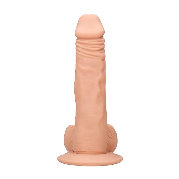 RealRock - dildo z modami - realistični videz - 20 cm - naravna barva