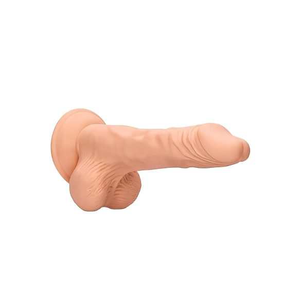 RealRock - dildo z modami - realistični videz - 20 cm - naravna barva