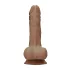 RealRock - dildo z modom - realističen videz - temno natur, 25 cm