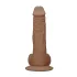RealRock - dildo z modom - realističen videz - temno natur, 25 cm