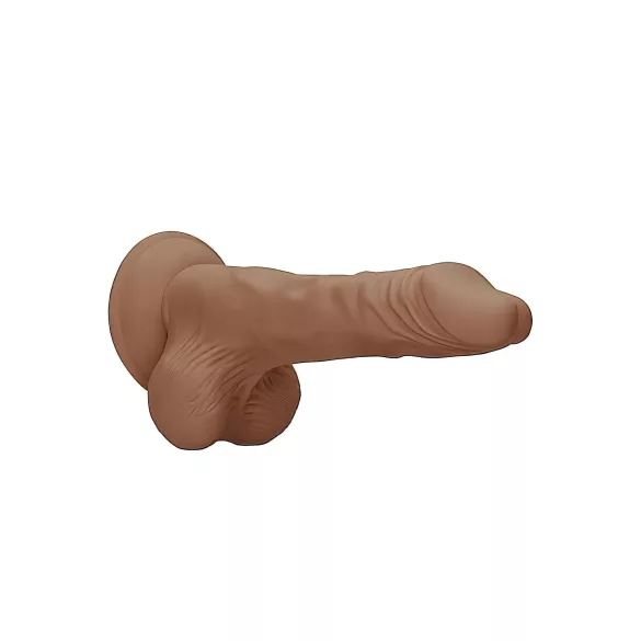 RealRock - dildo z modom - realističen videz - temno natur, 25 cm