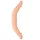 RealRock - dvojni dildo - 36 cm - naravna barva