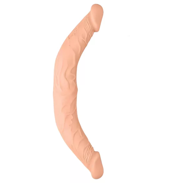 RealRock - dvojni dildo - 36 cm - naravna barva