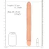 RealRock - dvojni dildo - 36 cm - naravna barva