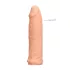 RealRock - podaljšek za penis - 17 cm - naravna barva