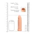 RealRock - podaljšek za penis - 17 cm - naravna barva